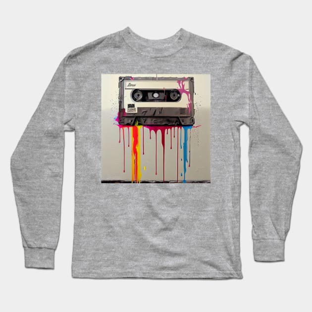 Melting Cassette Long Sleeve T-Shirt by The Bark Side